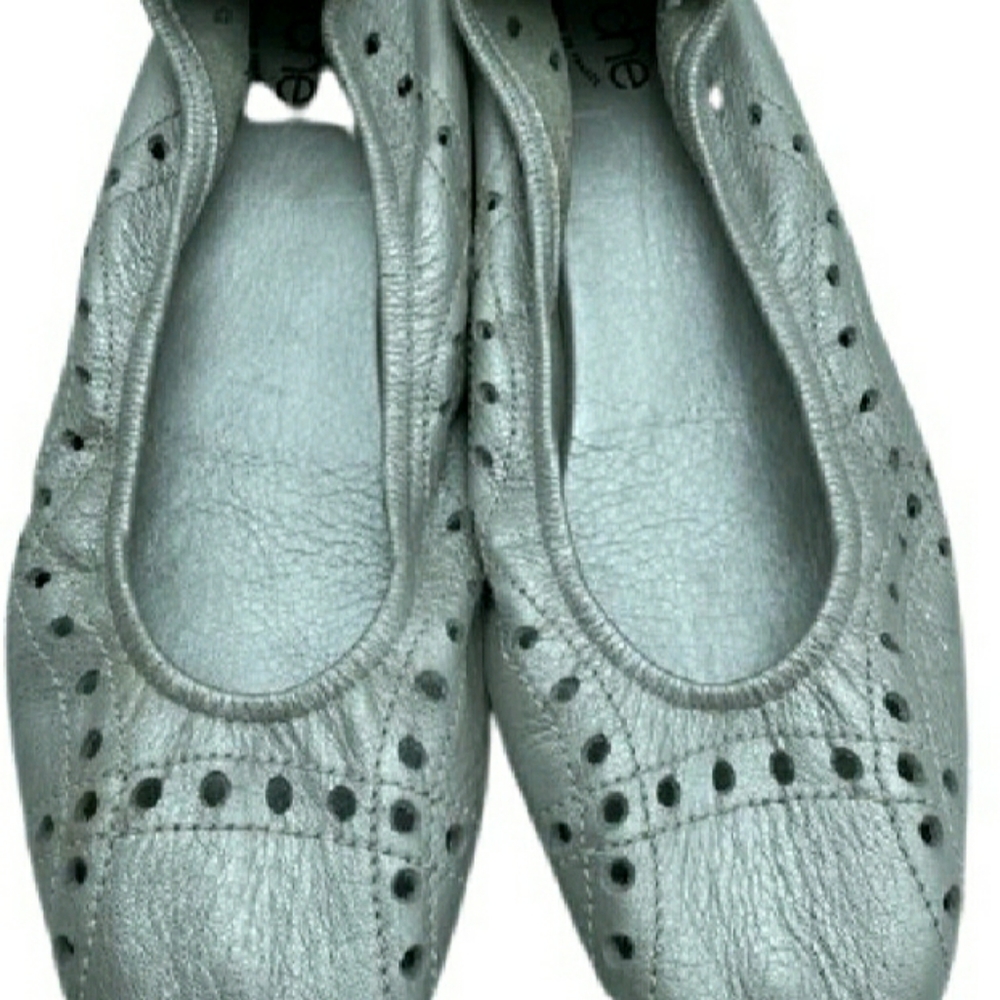 French leather flats